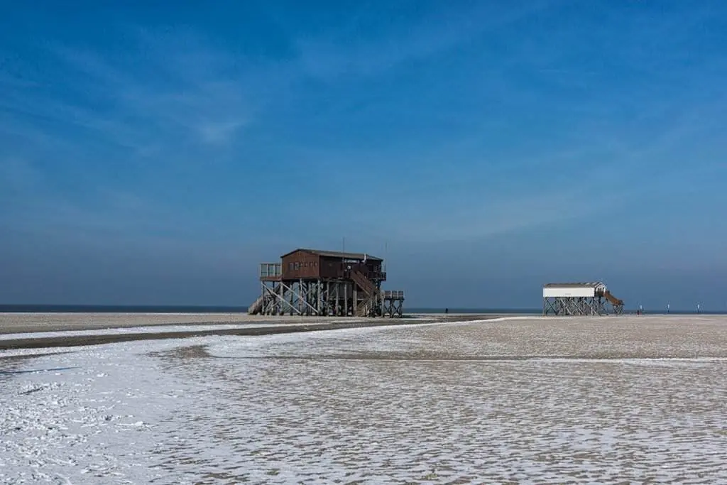 Pfahlbauten in Sankt Peter-Ording