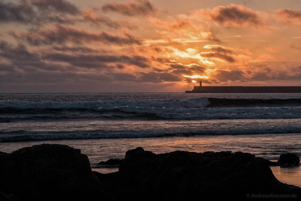 Sonnenuntergang in Matosinhos