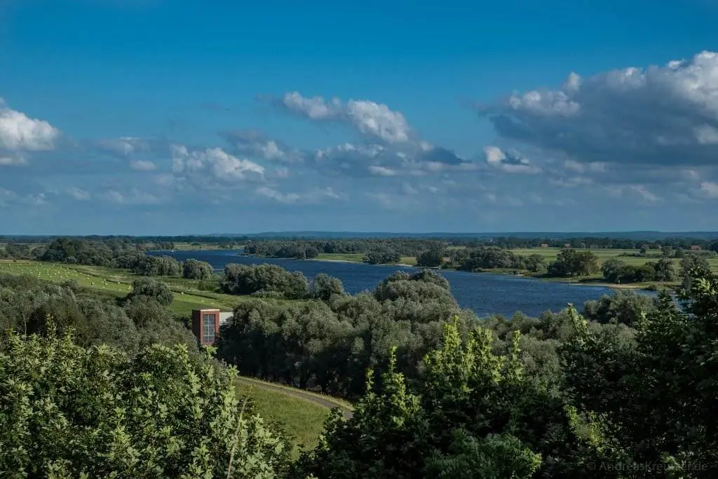 Blick auf die Elbe bei Boizenburg