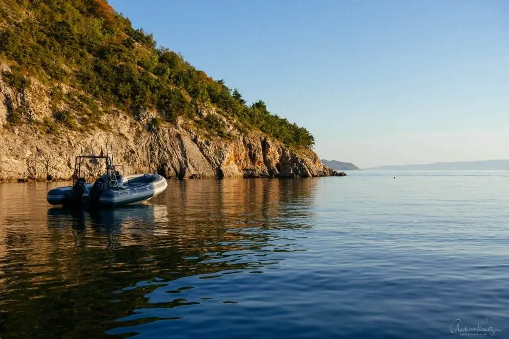 Bucht von Camping Ujča