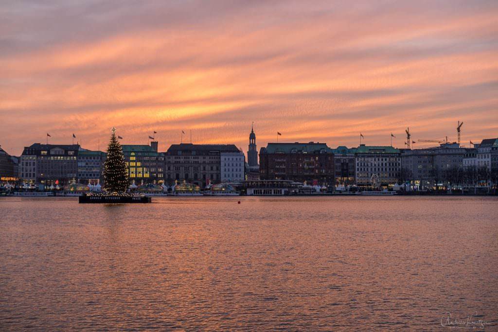 Hamburger Binnenalster mit Alstertanne