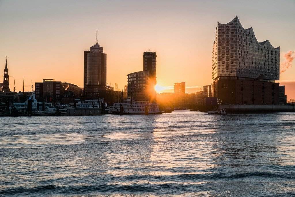 Sonnenaufgang in der HafenCity