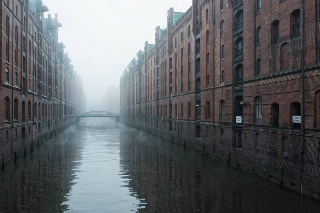 Speicherstadt im Nebel