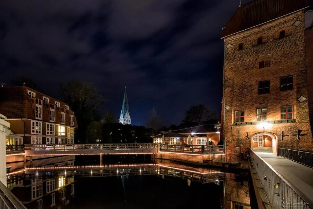 Abtsmühle und Ilmenau in Lüneburg