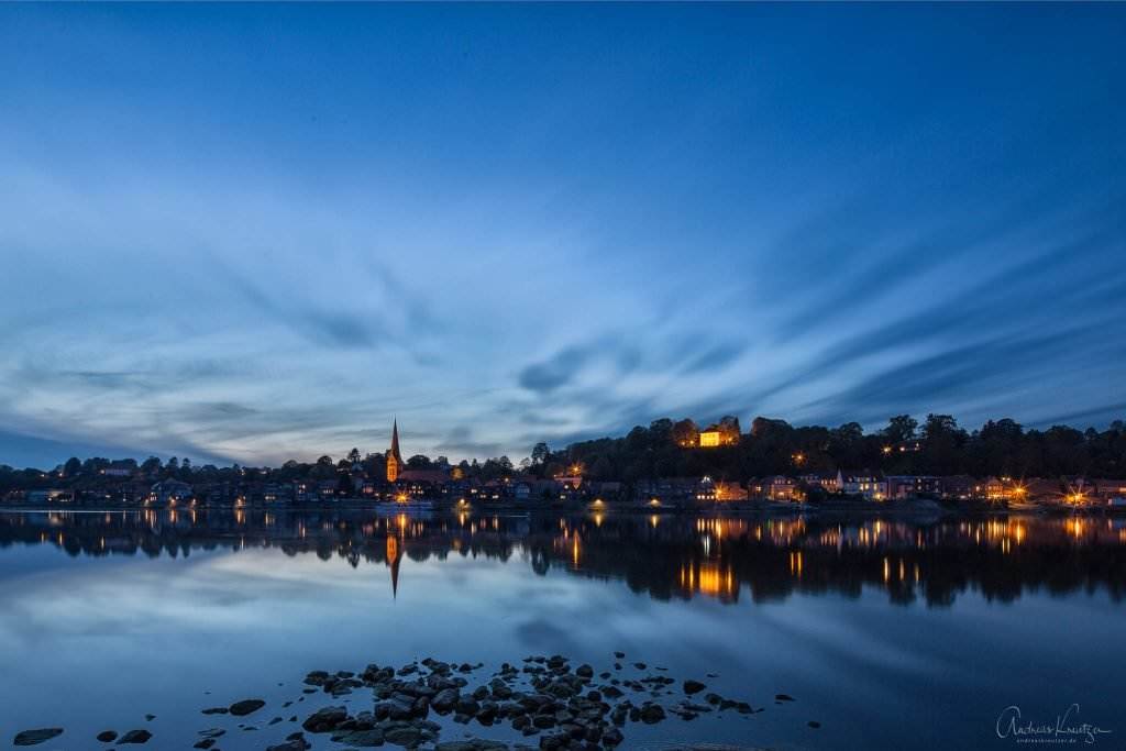 Abendlicher Blick auf die Altstadt von Lauenburg II