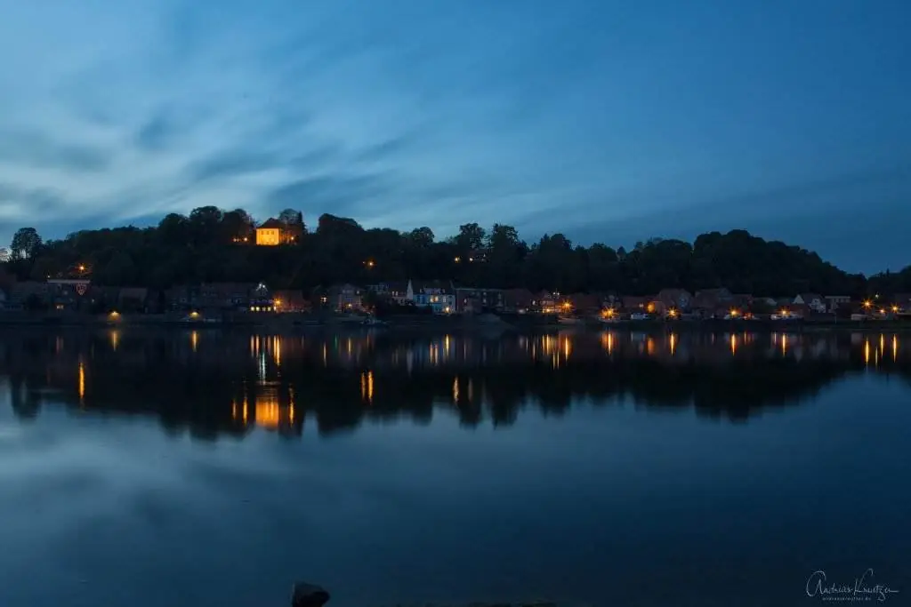 Abendlicher Blick auf die Altstadt von Lauenburg III