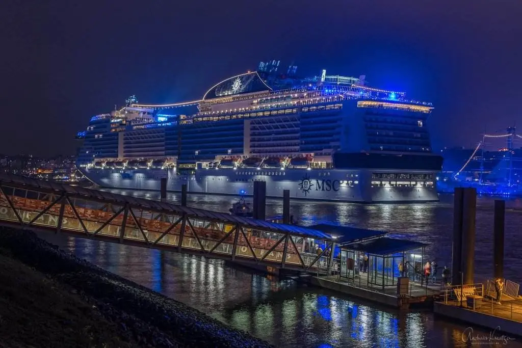 Taufe der MSC Grandiosa in Hamburg