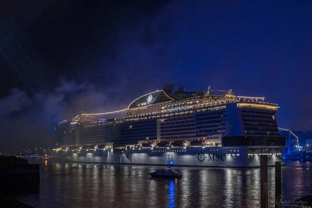 Taufe der MSC Grandiosa in Hamburg
