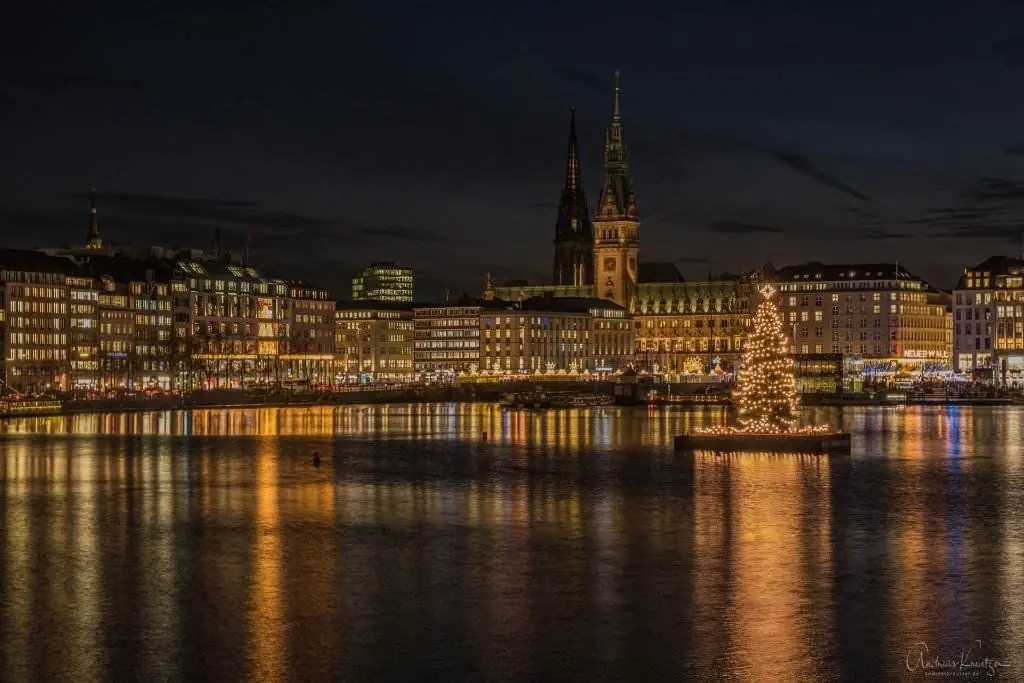 Binnenalster zur Weihnachtszeit