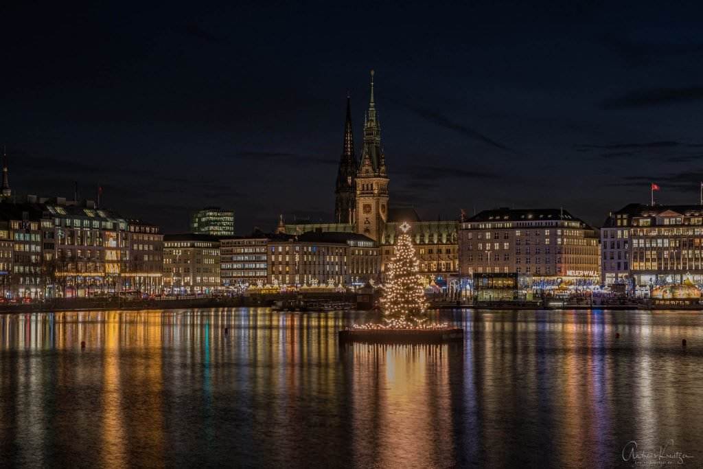 Binnenalster zur Weihnachtszeit