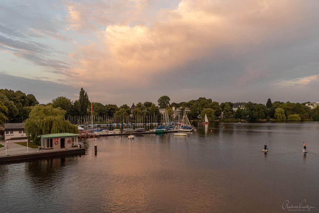 Außenalster bei der Krugkoppelbrücke