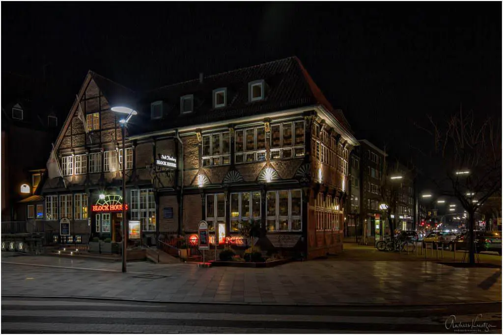 Historisches Fachwerkgebaeude am Sachsentor in Bergedorf