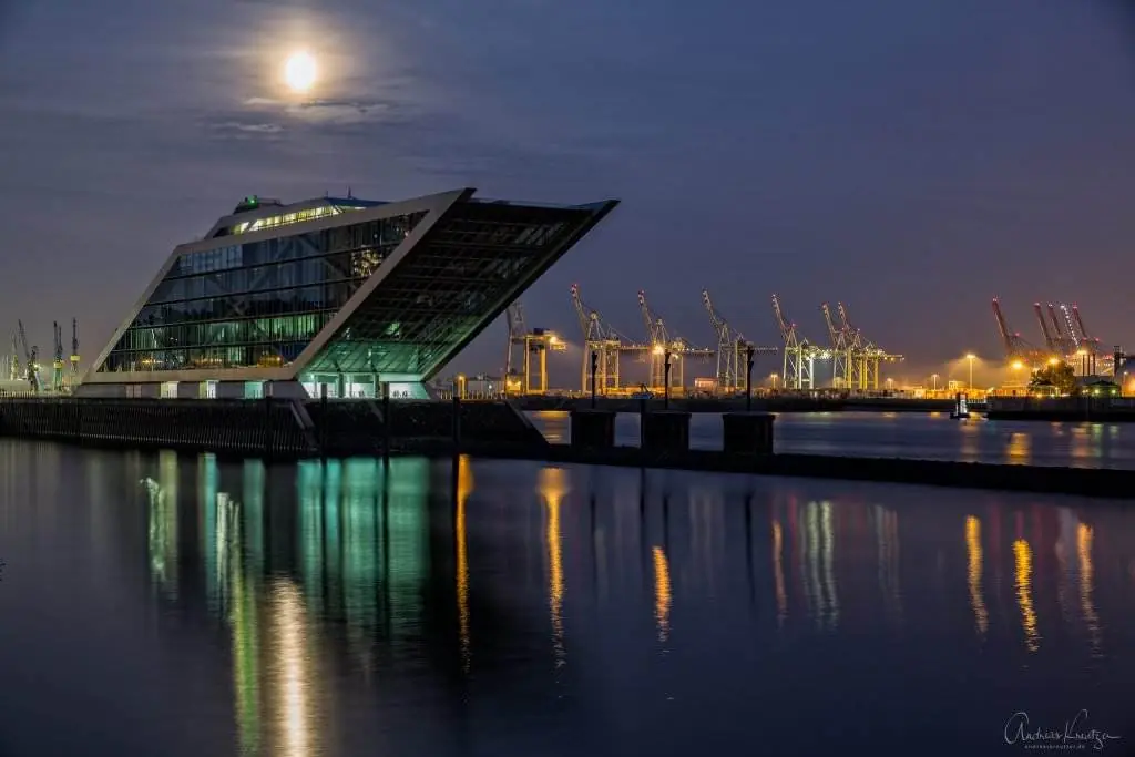 Dockland im Abendlicht