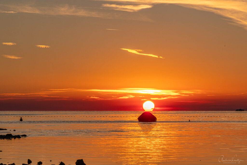 Sonnenuntergang in Umag
