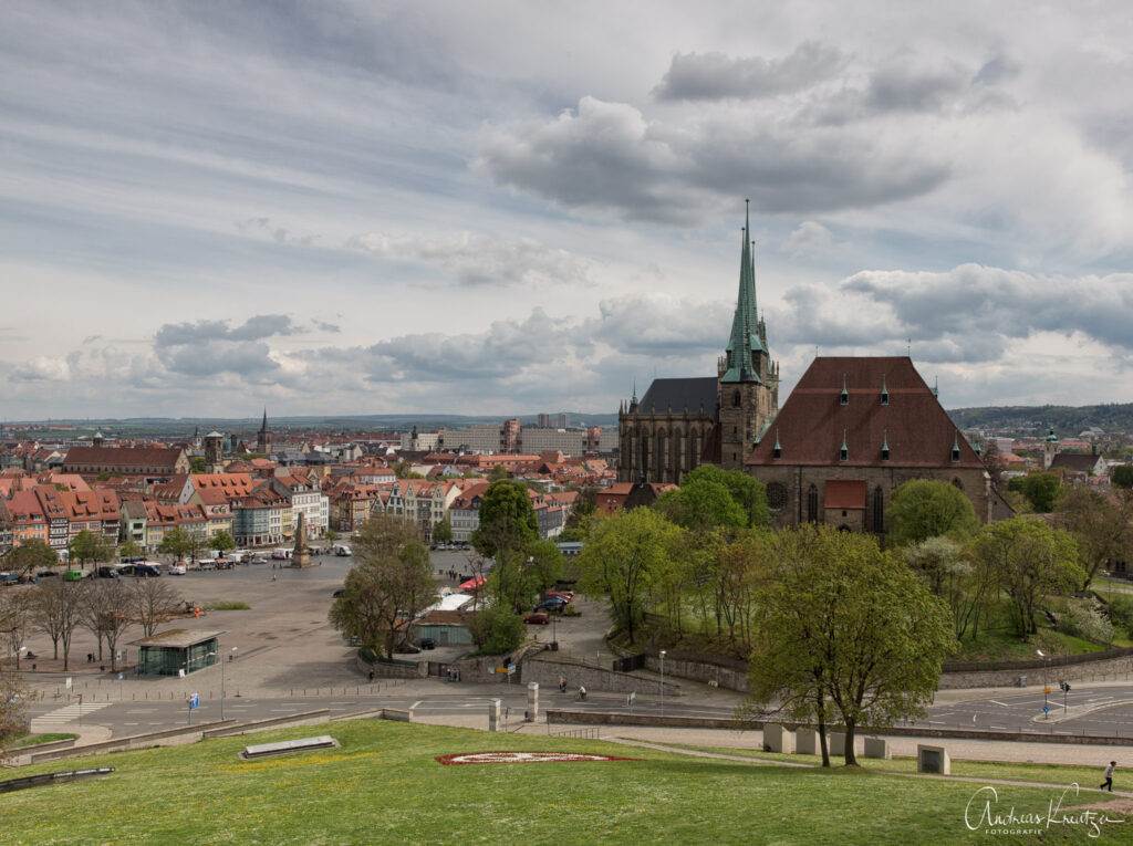 Blich auf den Erfurter Domplatz