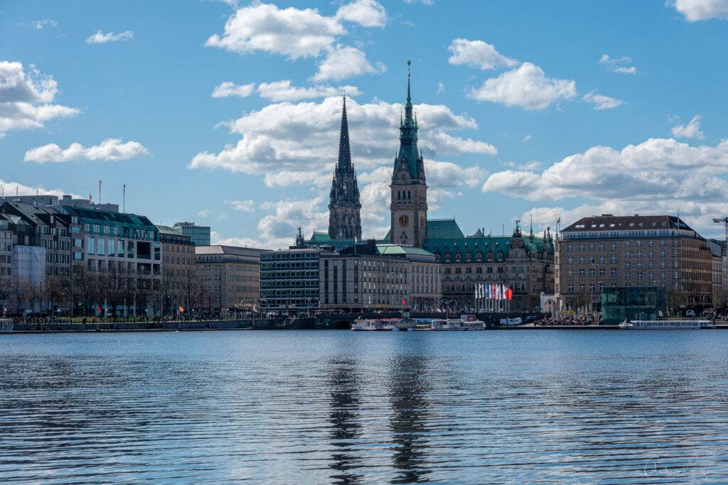 Blick über die Binnenalster