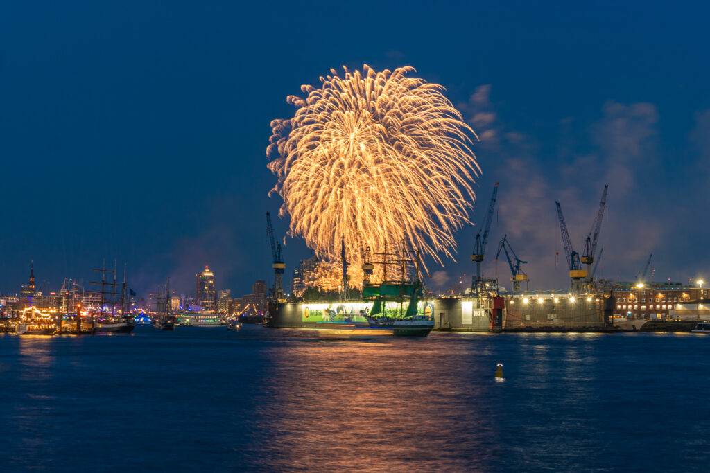 Feuerewerk beim 835. Hafengeburtstag