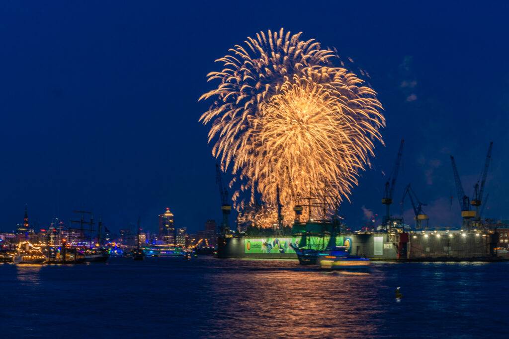 Feuerewerk beim 835. Hafengeburtstag