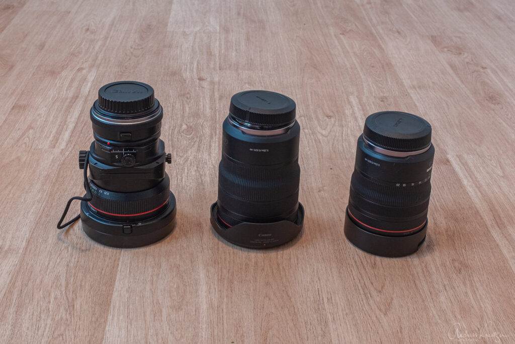 Vergleich Canon TS-E 17 - RF 15-35 und RF 10-20