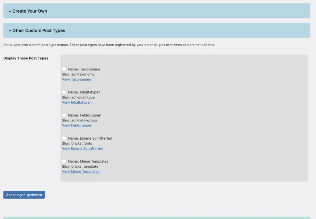 Admin Page Spider PlugIn für WordPress