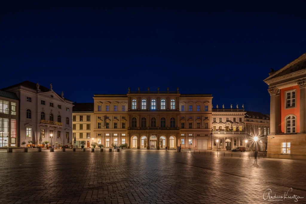 Museum Barberini in Potsdam zur blauen Stunde