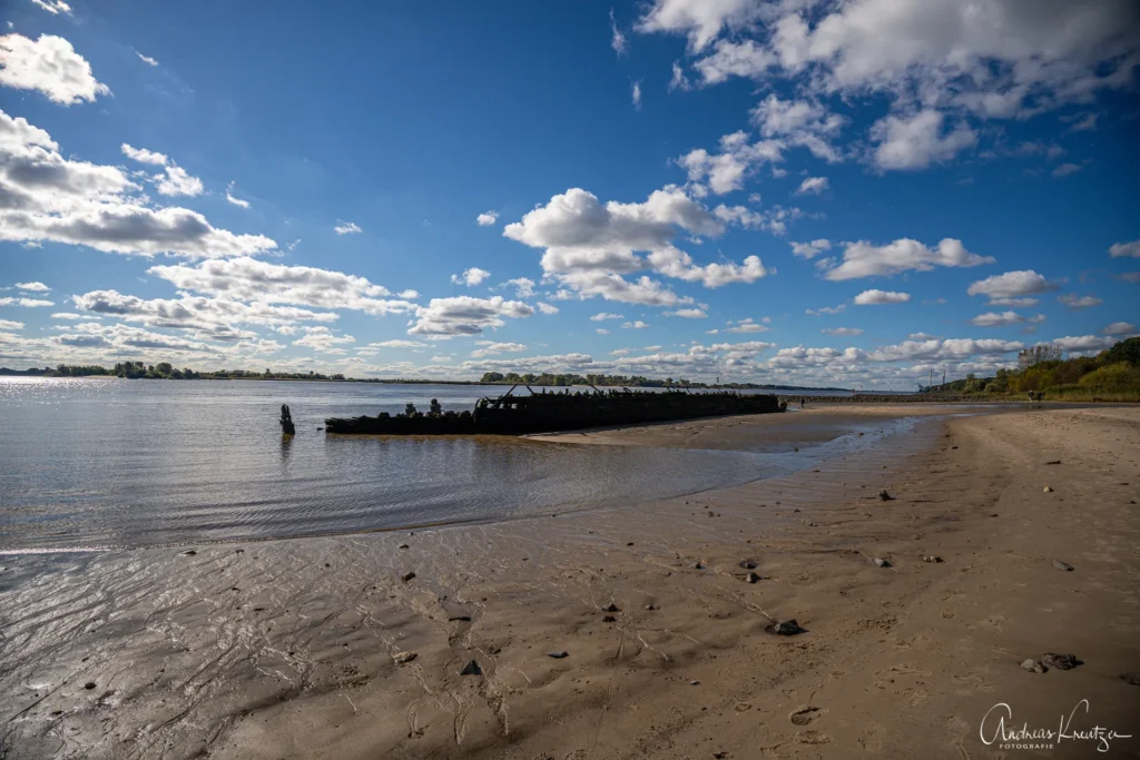 Schiffswrack Polstjernan von Blankenese