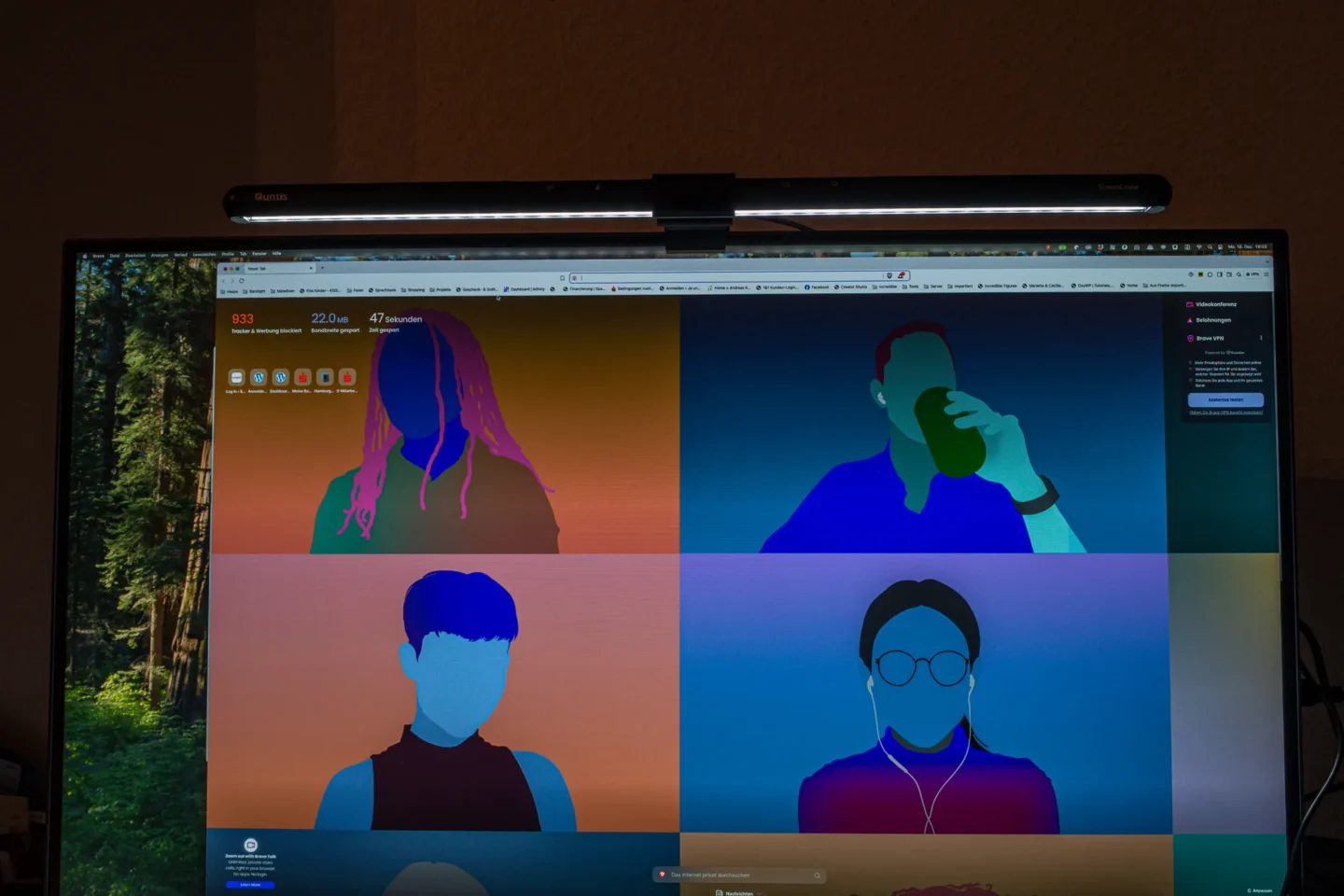 Test Quntis Monitor Light / Lampe