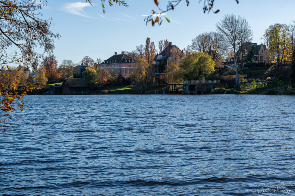 Blick auf die Villen von Neu Babelsberg